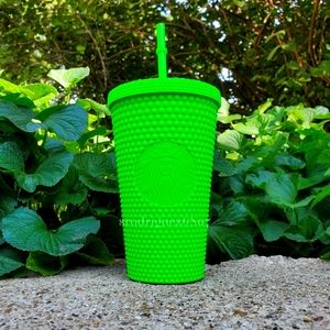 🍂LAST ONE💚 Starbucks Neon Green Studded cup